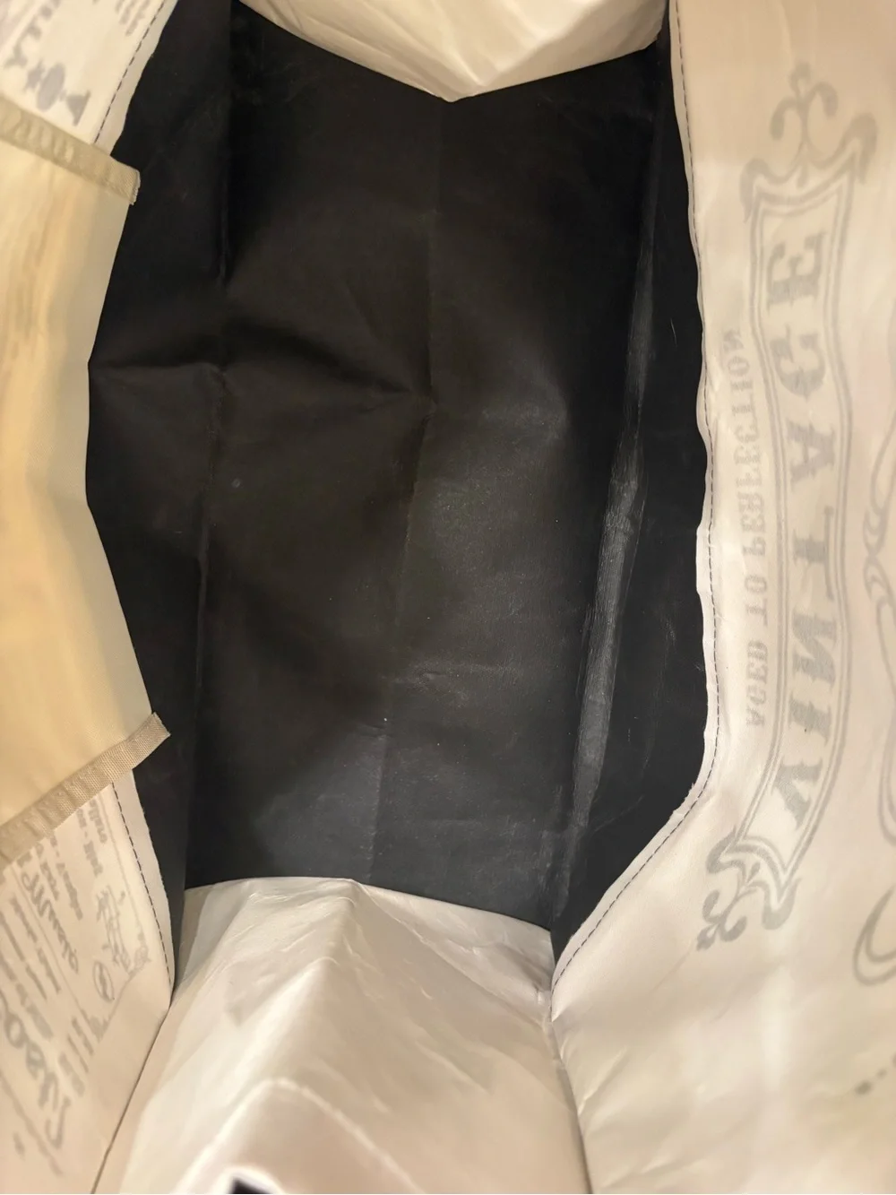 Vintage 1945 Limited Edition Canvas Tote Bag - Black & Cream Reusable Shopper